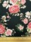 Black and Pink Multi Floral Print Scuba Knit Fabric By the Yard